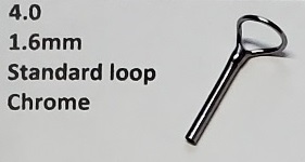 Size 4.0 Standard Loop, Rod Tips for Building or Replacement of Ice Fishing or Fly Rods